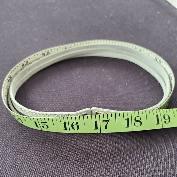 Swarovski Suede Wrap barcelet.  Light grey and/or brown. - Picture 6 of 11